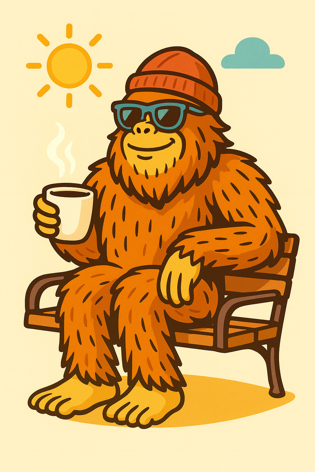 Sasquatch seated
